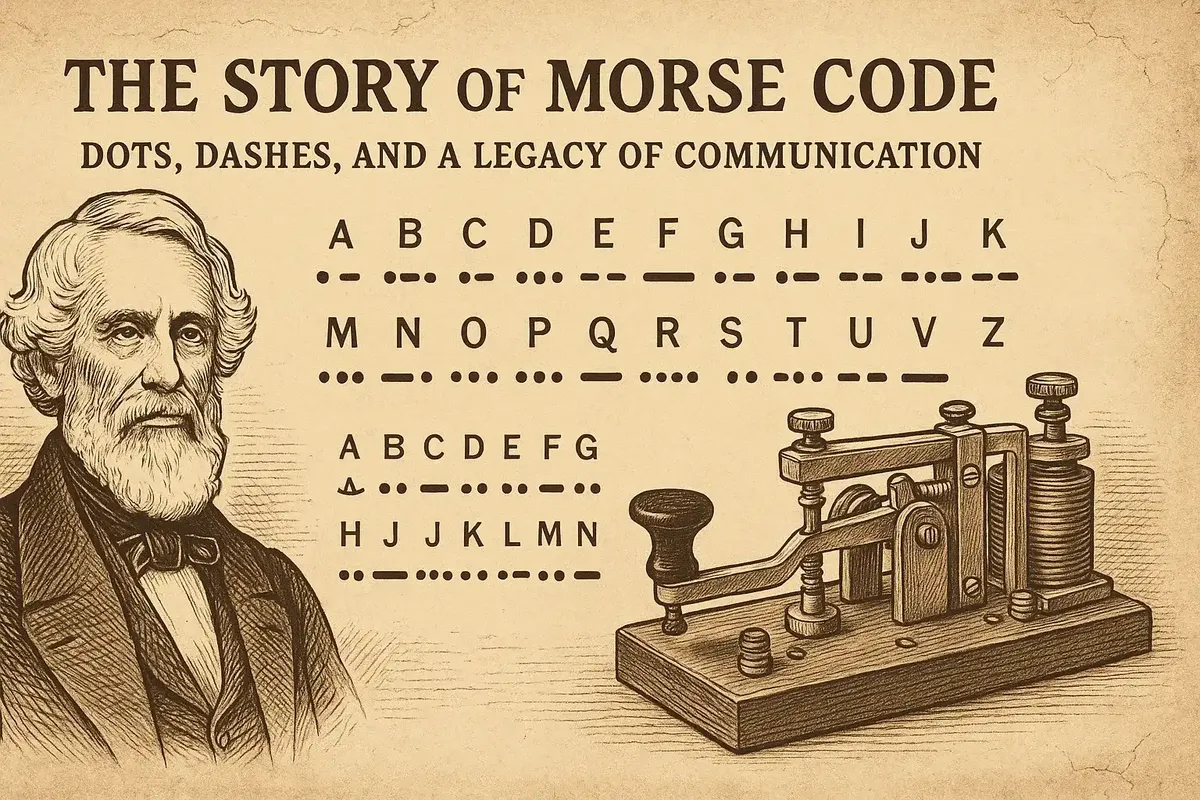 The Story of Morse Code: Dots, Dashes, and a Legacy of Communication - Featured blog post illustration